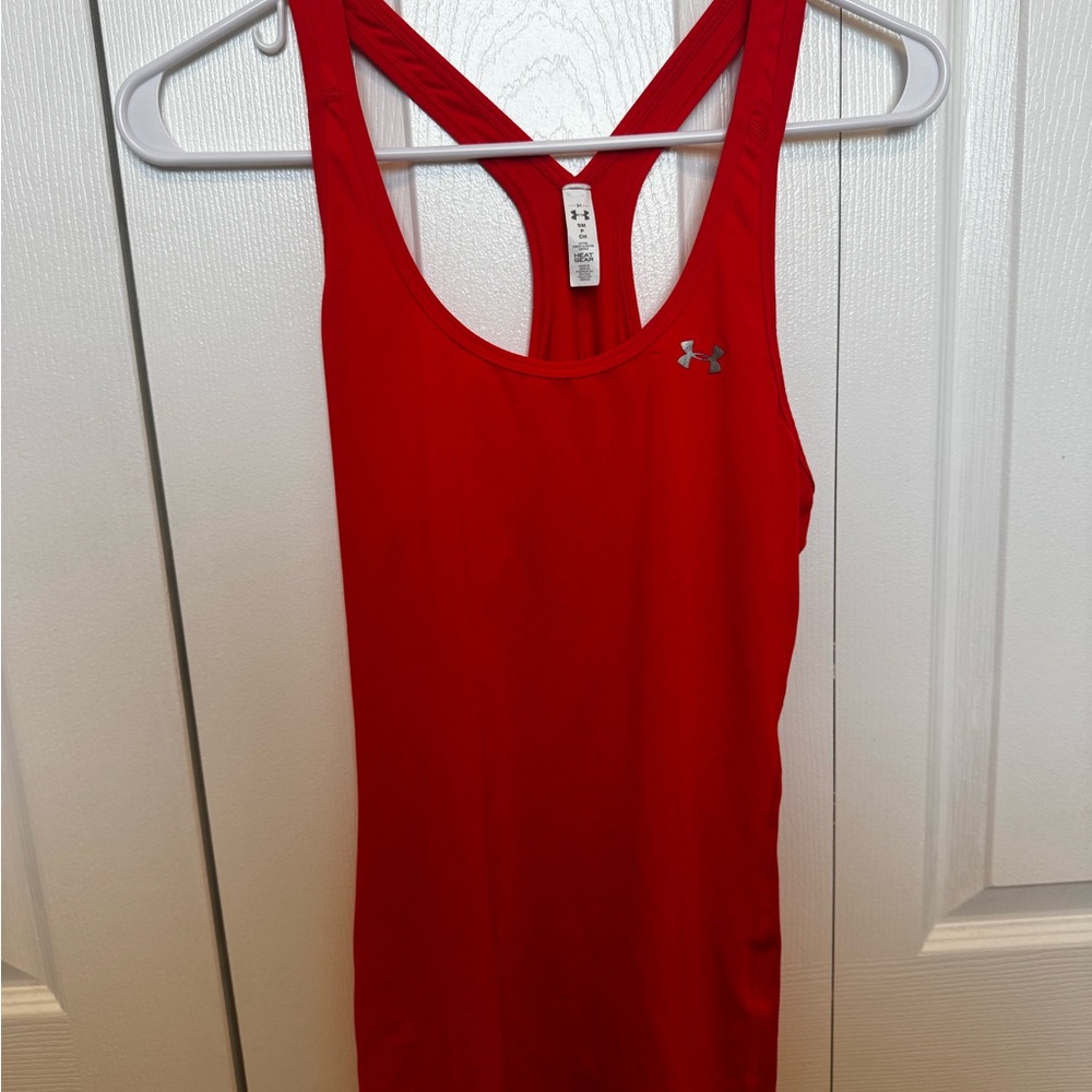 Rarely Worn Under Armour Women's Orange Tank Top